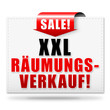 XXL Räumungsverkauf! Button, Icon