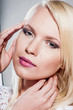 Beautiful blond women whith natural clean skin
