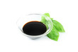 Balsamic vinegar and basil