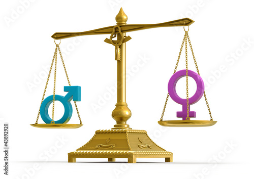 Illustration: waage_male_female_symbol_02 waage_male_female_symbol_02