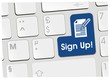 clavier sign up