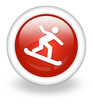 Light Red Icon "Snowboarding"