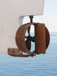 Propellor on a lifeboat