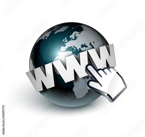 Vector: planète terre internet www planète terre internet www