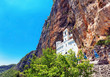 view on Ostrog ortodox monastery.