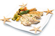 filetti di pesce con verdure