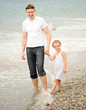 happy father and his  little daughter