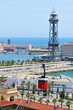 Foto: Cable car in Barcelona, Spain Cable car in Barcelona, Spain