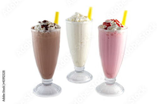 Photo: iced blended chocolate, banana and strawberry iced blended chocolate, banana and strawberry
