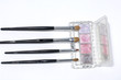 makeup eye-shadows and cosmetic brush