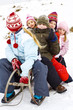 On the snow