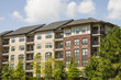 Red and Beige Brick Apartments
