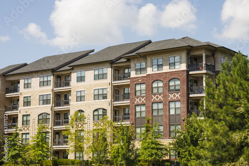 Photo: Red and Beige Brick Apartments Red and Beige Brick Apartments