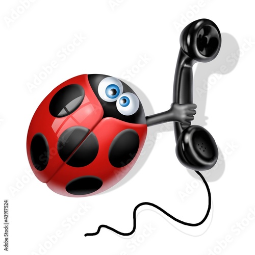 Illustration: coccinella telefono coccinella telefono