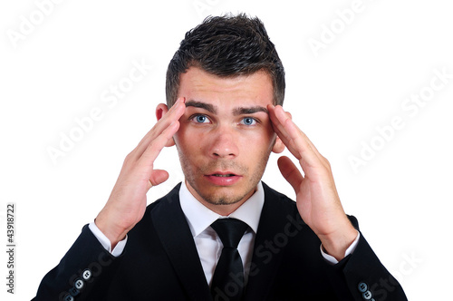Photo: Isolated business man Isolated business man