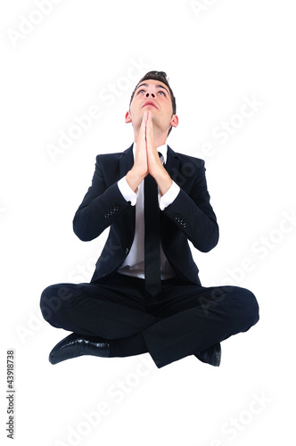 Photo: Isolated business man Isolated business man