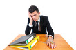Isolated business man
