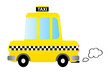 Cartoon car taxi