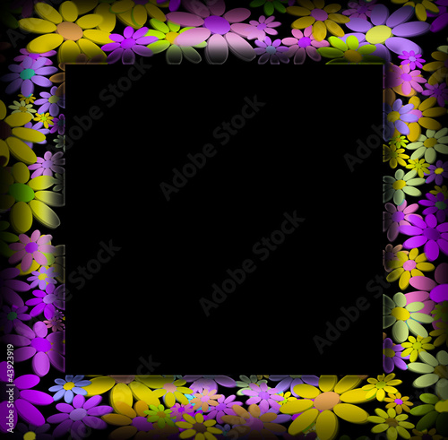 Illustration: cornice toni giallo/viola cornice toni giallo/viola