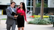 Business Colleagues Walking to Meeting