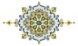 Floral and Geometric Composition