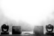Foto: Empty concert stage in disco lights and smoke Empty concert stage in disco lights and smoke