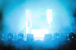 Foto: Empty concert stage in disco lights and smoke Empty concert stage in disco lights and smoke