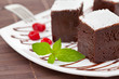 Foto: sweet brownies or chocolate cakes sweet brownies or chocolate cakes