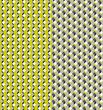 Geometric seamless pattern with color variations