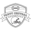 american football party central shield