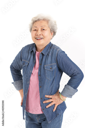 Photo: Studio Shot Of Chinese Senior Woman Studio Shot Of Chinese Senior Woman