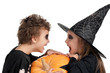 Child in halloween costume