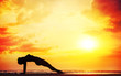 Yoga silhouette