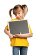 Girl with blackboard