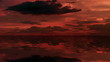 Colorful sea at dusk