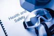 Register with goggles, earphones and helmet