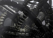 abstract science fiction and technology background wallpaper