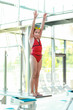 Child on diving board