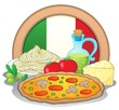 Vector: Italian food theme image 1 Italian food theme image 1