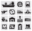shipping and cargo icons