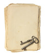 Old paper and keys.
