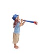 Little boy celebrating