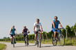 Eine Gruppe Radfahrer