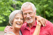 Senior couple in love