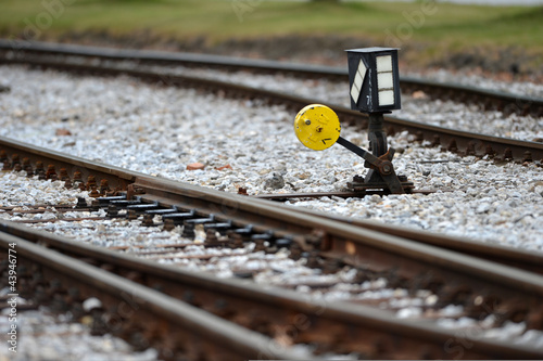 Photo: Eisenbahmschiene - Weiche Eisenbahmschiene - Weiche