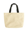 Fabric bag isolated on white background