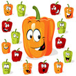 Colored peppers