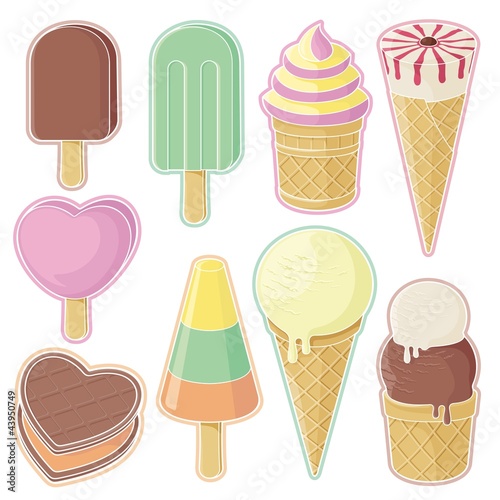 Vector: Ice cream icons Ice cream icons