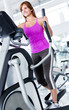 Woman exercising at the gym