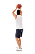 Man playing basketball